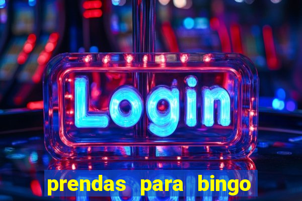 prendas para bingo de natal